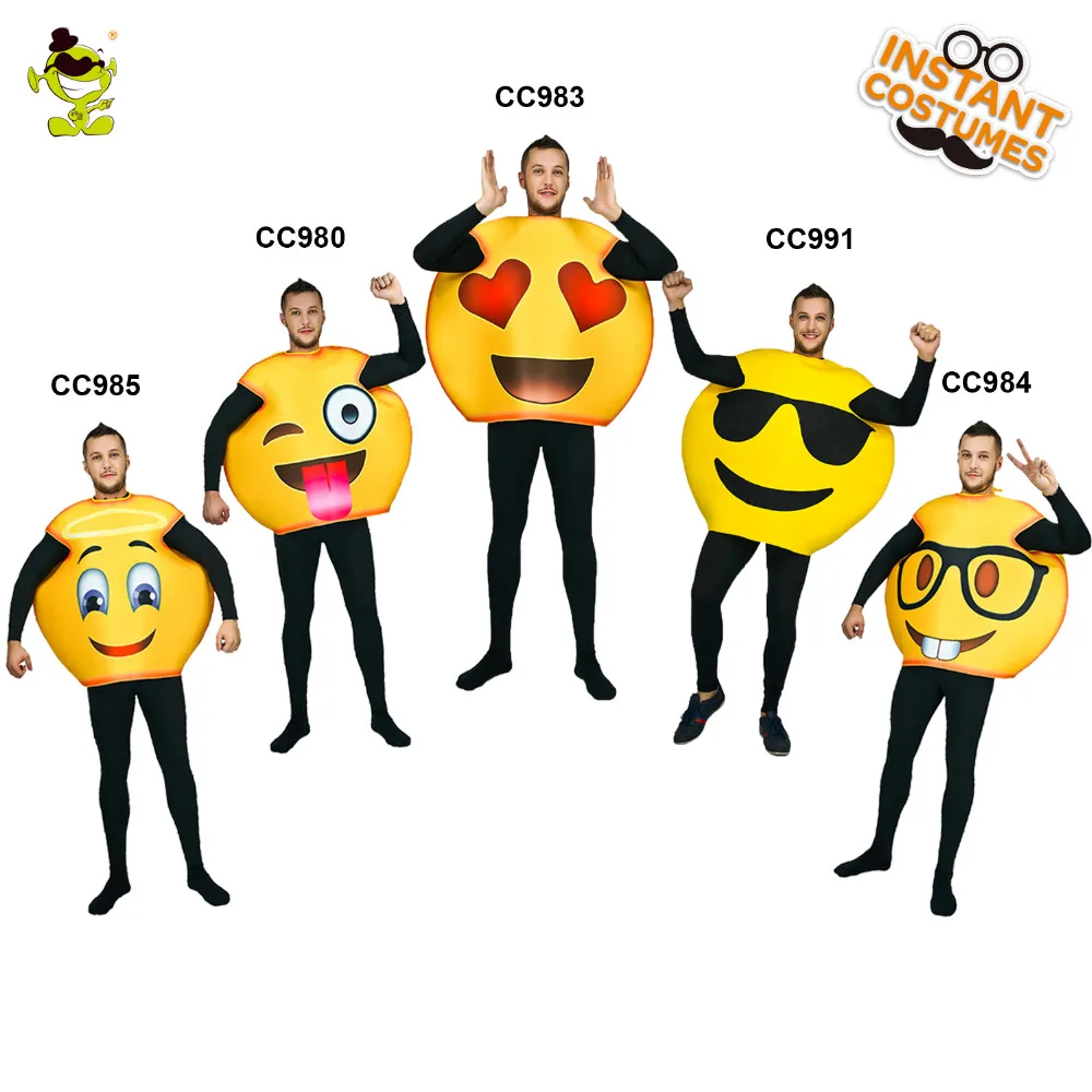Funny Face Emoji Party Costume Cosplay Clothes In Christmas Fancy Dress Funny Face Emoji 