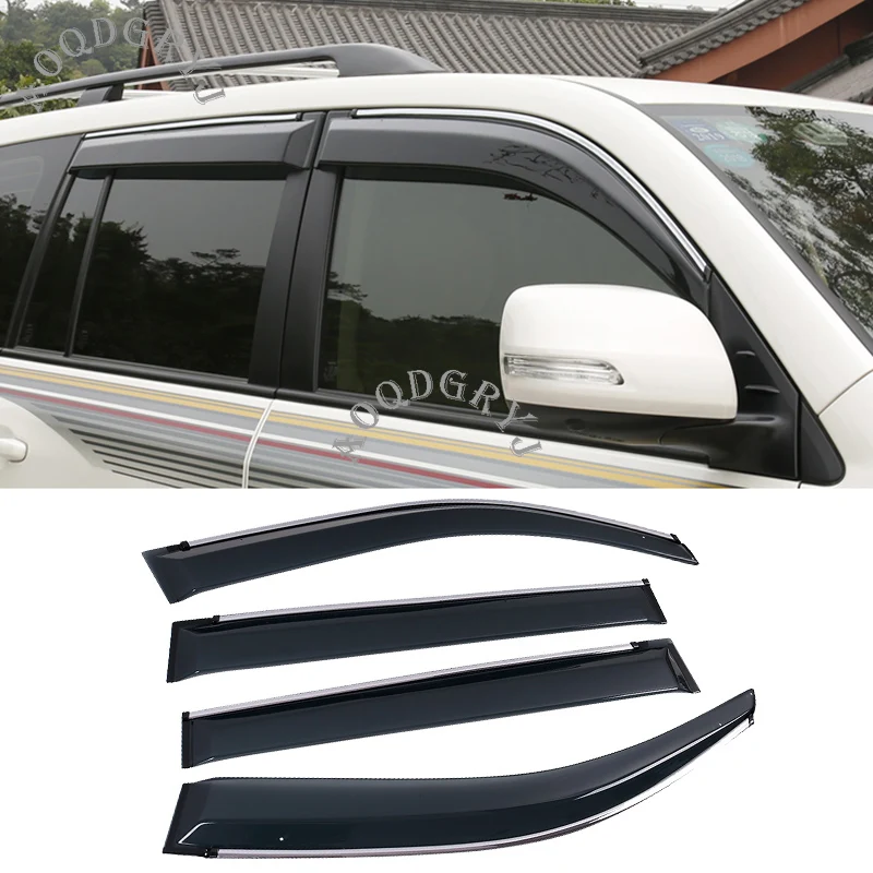 

Car Styling 4pcs Visors For Toyota Land Cruiser LC200 2008-2019 Side Clip on Window Visors Clip-on