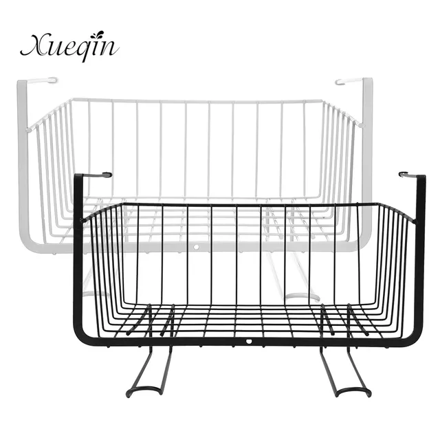 Xueqin Under Shelf Basket Kitchen Pantry Cabinet Closet Bathroom Xueqin Under Shelf Basket Kitchen Pantry Cabinet Closet Bathroom Wire Rack Storage Organizer For Home