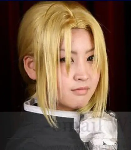 

Fullmetal Alchemist.Edward Elric,031 Gold Braid Cosplay  Costume Wig,Natural real hair wig,Free shipping