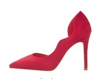 JIANBUDAN/высококачественные женские туфли-лодочки для торжеств; женские офисные туфли в сдержанном стиле; элегантные свадебные туфли на высоком каблуке 10 см - Цвет: red