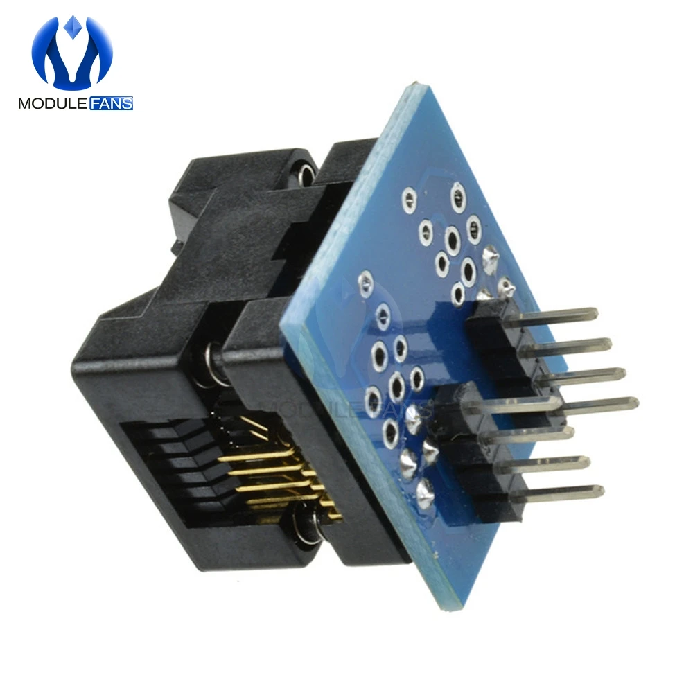 Адаптер программатора SOIC8 SOP8 К DIP8 ЭЗ гнездо модуля преобразователя 150mil|sop8 to dip8|soic8