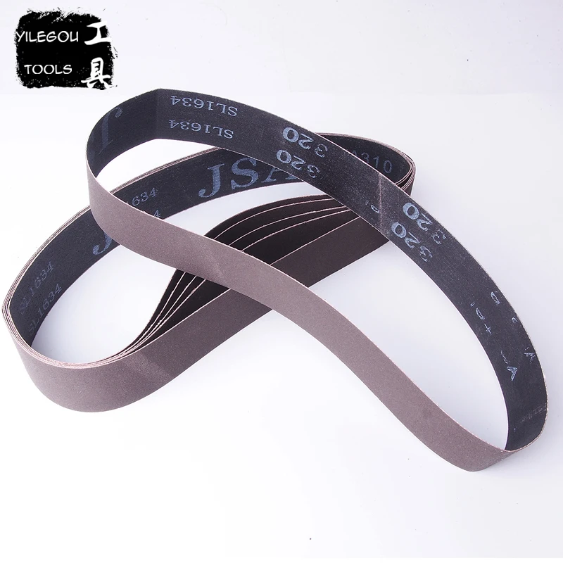 

5 Pieces 40 * 760mm Sanding Belt 760*40mm Aluminium Oxide Abrasive Band (Grit 80-240) For Round Tube Polishing Machine