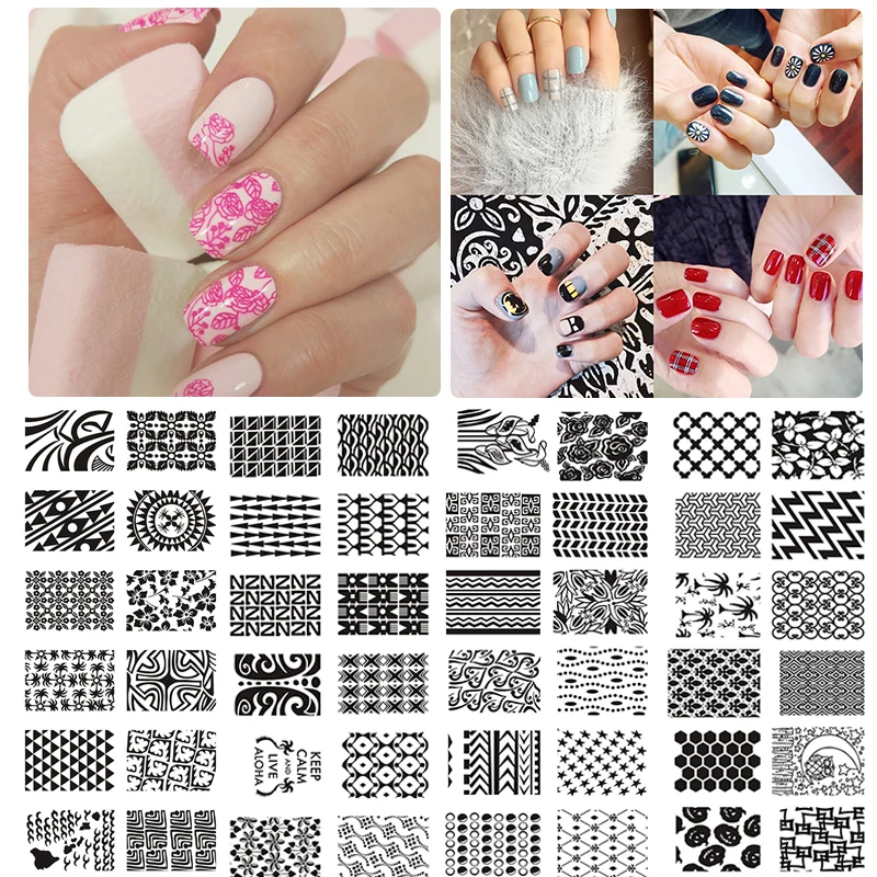Buy New Nail Stamping Plate Plastic Nails Art Stamp