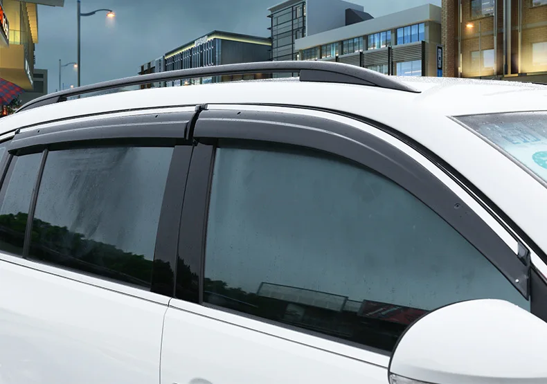 Для TOYOTA YARIS L 2010- автомобильный экран для стекла 4 шт. 3D яркая полоса солнцезащитный козырек от солнца, дождя гвардии Щит автомобильные молдинги