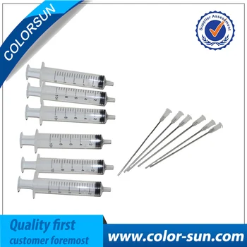 

6pcs 10ML Syringe Blunt Needles for Hp Epson Suction Ink Tool Ink Cartridge Refill Tool with Long Needle Syringe For Injectors