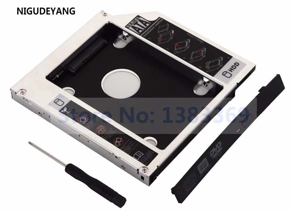 

NIGUDEYANG 2nd HDD SSD Hard Drive SATA Caddy Adapter for ASUS K53SD K53SD-SX809 re DS8A8SH