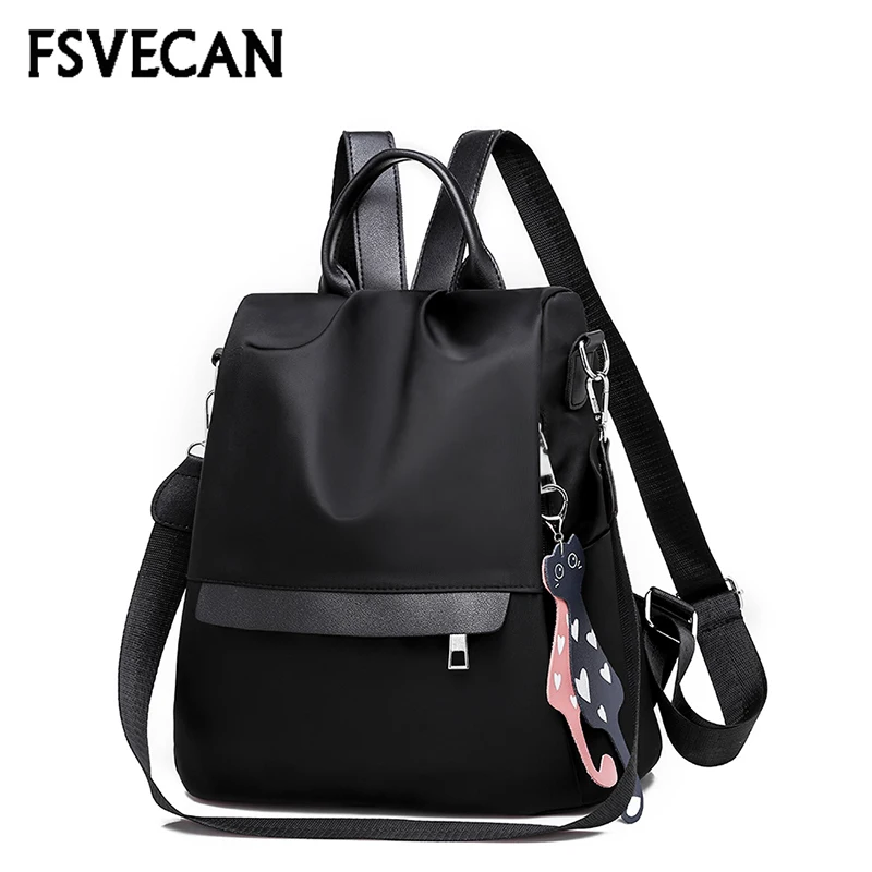 

Fashion Women College Backpack Female Nylon Anti Theft Waterproof Ladies Backpack Multifunction Shoulder Backpacks Woman 2018