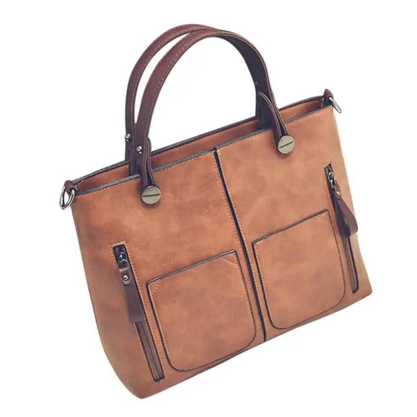 Xiniu/Новинка; женская Повседневная кожаная сумка высокого качества; женская сумка через плечо; вместительная сумка - Цвет: C