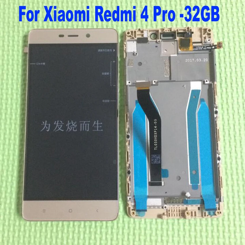  100% Original New Work Xiaomi Redmi 4 Pro 10 Touch Screen Digitizer LCD Display Assembly Sensor wit