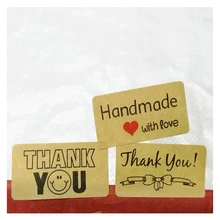 120Pcs Thank You sticker Label Sealing Tag Kraft Sticker DIY Work Gift Baking Sealing Thank You Square sticker Label 120Pcs Thank You sticker Label Sealing Tag Kraft Sticker DIY Work Gift Baking Sealing Thank You Square sticker Label