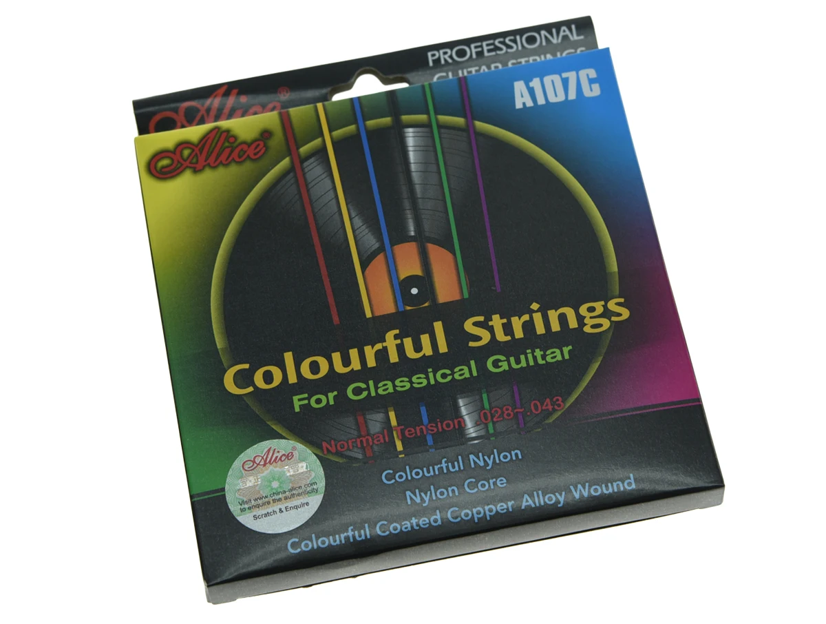 Alice Colorful Nylon Classical Guitar String Normal Tension Nylon