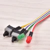 2 Switch On/Off/Reset w/ LED Light 68cm ATX PC Compute Motherboard Power Cable ► Photo 2/4