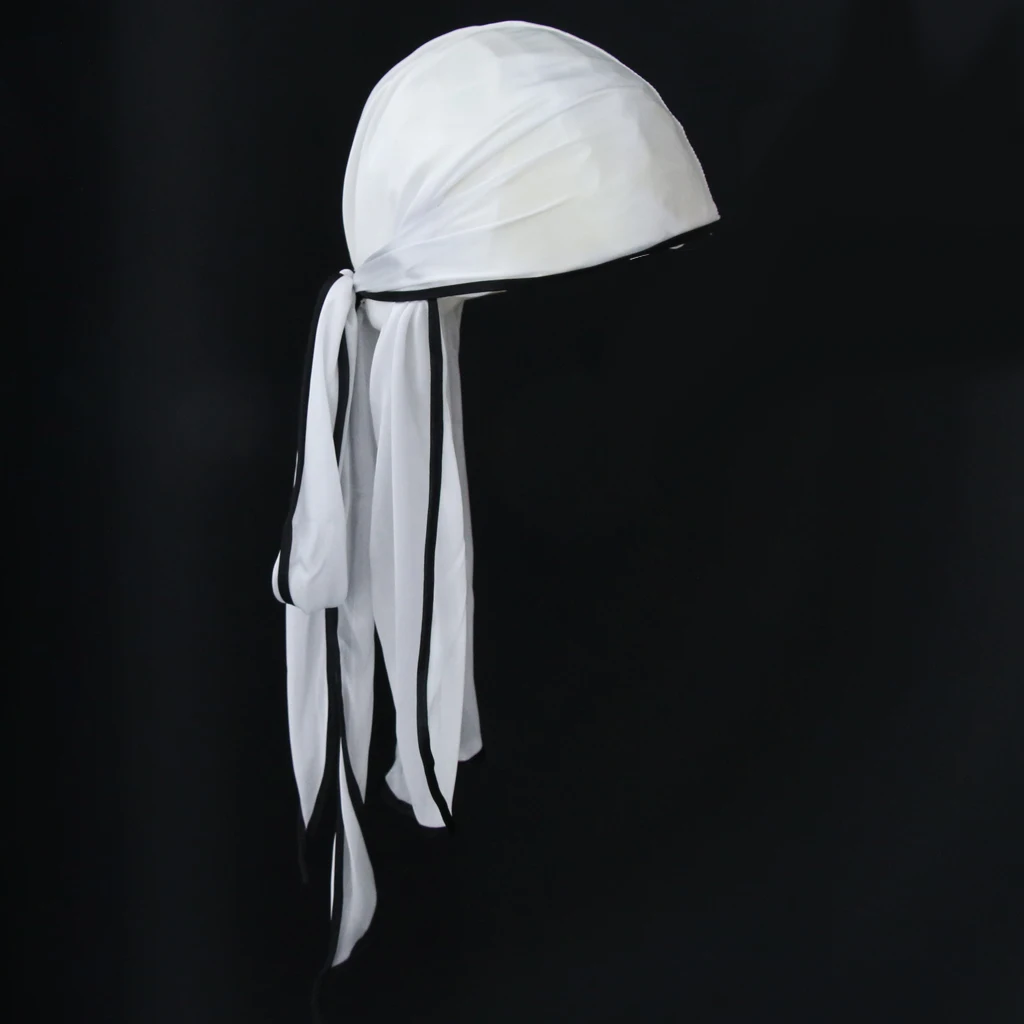 Unisex Soft, Bandana Hat Silky Durag Long Tail Headwrap Biker Chemo Head Cover Cap for Camping Hiking Fishing Boating Access