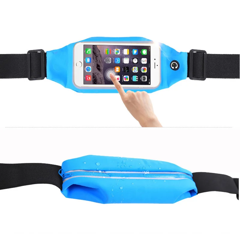 

Waterproof Sports Running Waist Pocket Belt Case For iPhone 7 4S 5S SE 6 6S For Samsung A3 2016 J1 Cover Bag