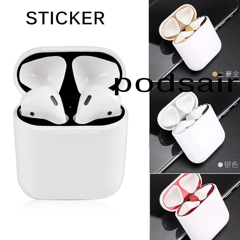 

Metal Dust Guard for Apple AirPods Case Cover Accessory Protection Sticker Skin Protecting AirPods From Iron Metal Shavings
