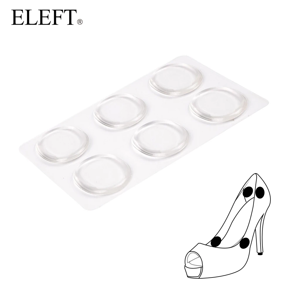 ELEFT foot care Clear gel silicone dots pad pads insoles against protect feet for woman shoe shoes brand flat feet high heels