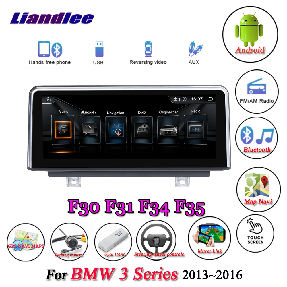 Liandlee For BMW 3 Series F30 F31 F34 F35 2013~2016 Android Original Car System Radio Idrive Wifi GPS Navi Navigation Multimedia