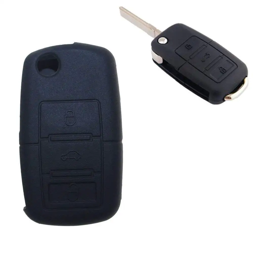 Силиконовый чехол для ключа VW Polo Golf 6 Tiguan Touran Touareg EOS New Lavida Beetle Jetta Skoda Octavia Fabia с 3