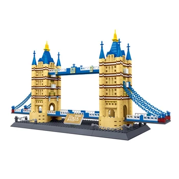 

London Tower Bridge 1033Pcs Creator 3D Building Blocks Structure educational Bricks toys for children gifts Compatible With Toys