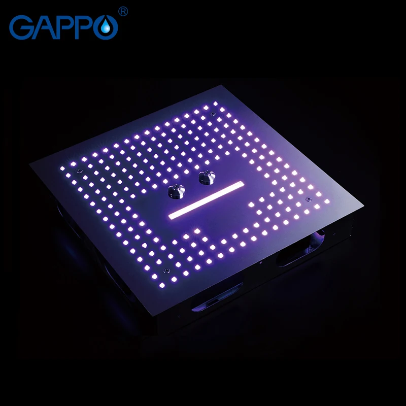 GAPPO Светодиодная насадка для душа на водной основе 400*400 мм квадратная смеситель