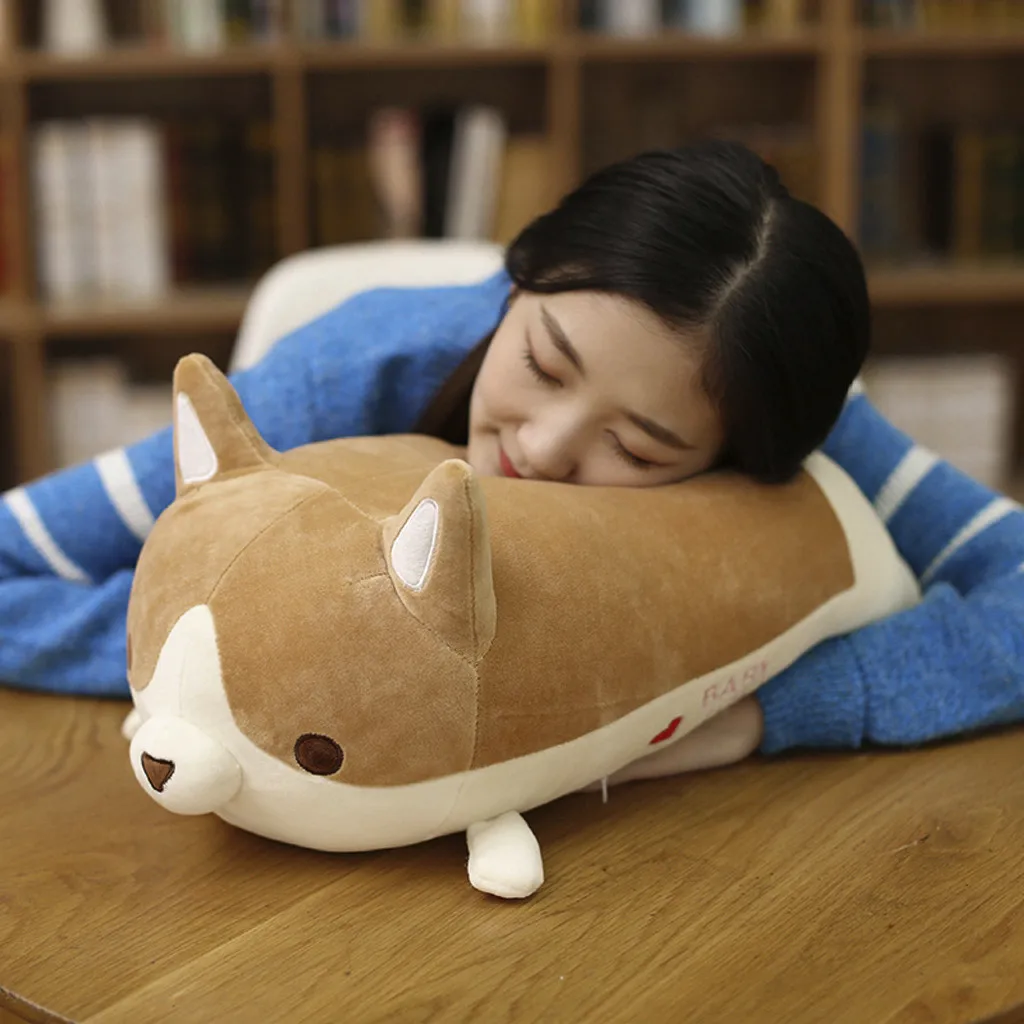 Cute Dog Pillow 2019 New Arrival Plush Stuffed Soft Pillow Doll Cartoon