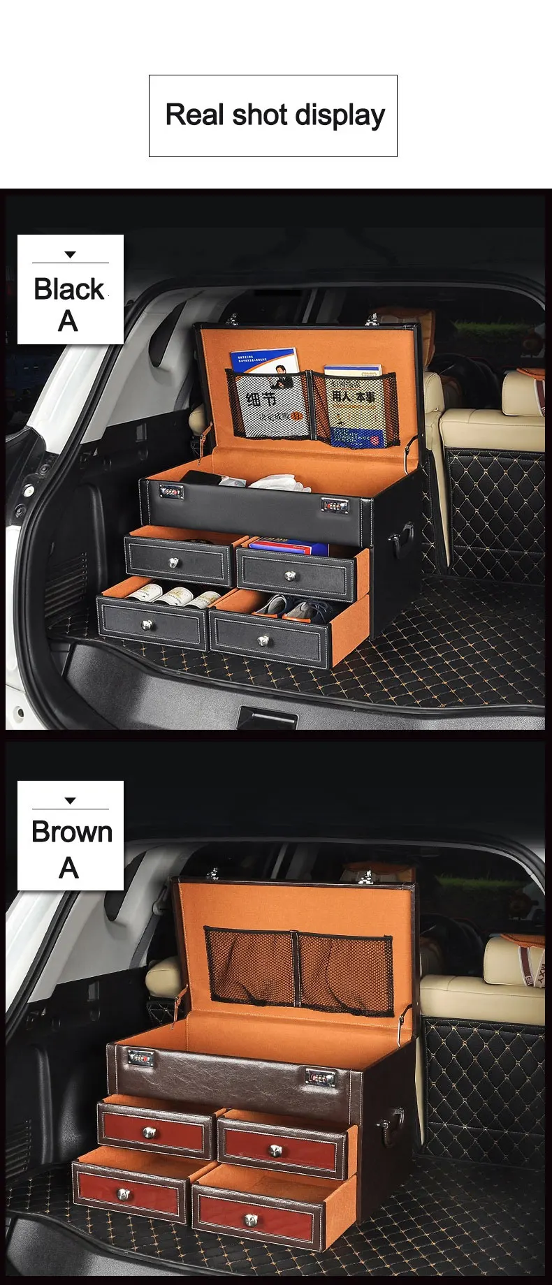 Caixa de Armazenamento Tronco para Jaguar Land Rover Range Aurora F-ritmo Mkc Lincoln Lexus rx Luxo Organizador Carro 24 Rover Range rover Aurora f-ritmo MKC Lincoln