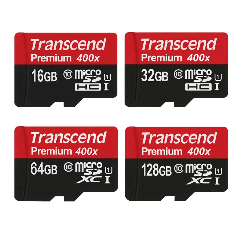  Transcend Sealed Real 128GB 64GB 32GB 16GB MicroSD MicroSDHC Micro sd Card 32gb class10 UHS-1 TF Memory Card 60MB/S 