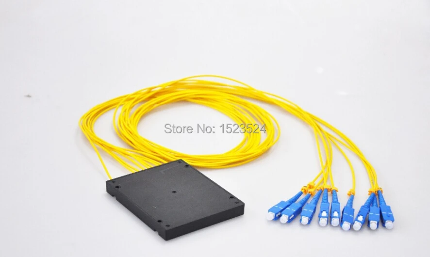 Бесплатная доставка GPON EPON 1x8 ABS модуль коробки Тип SC/UPC Волоконно оптический PLC