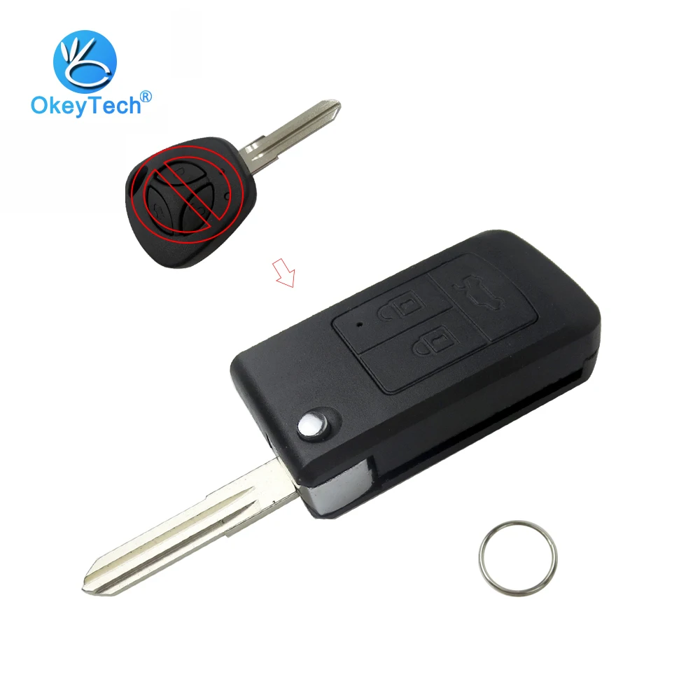OkeyTech чехол для Lada Priora Kalina Niva Vaz Granta Samara XRay Sedan Модифицированный Корпус ключей 3