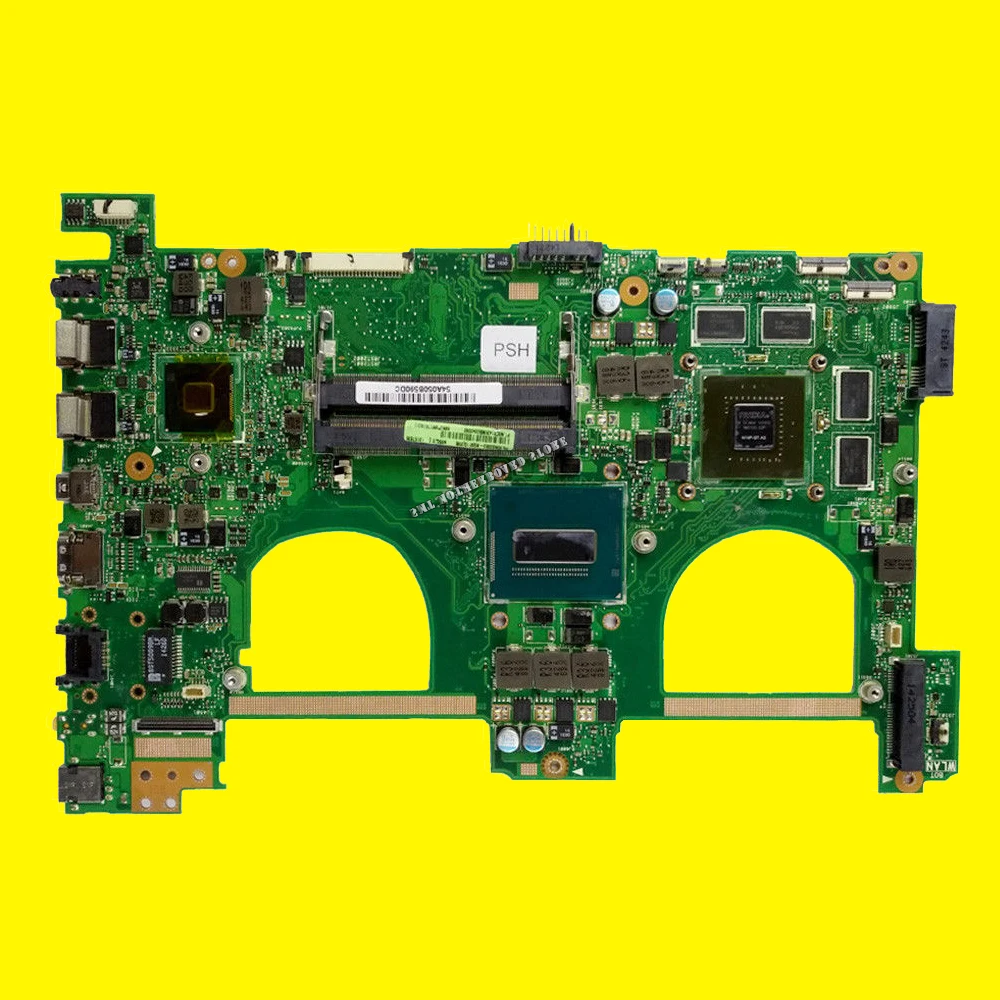 Top Send board+N550JK Motherboard I7-4700 GT850 For ASUS N550J N550JK N550JV Q550J N550JX Laptop motherboard N550JK G550JK Mainboard 1