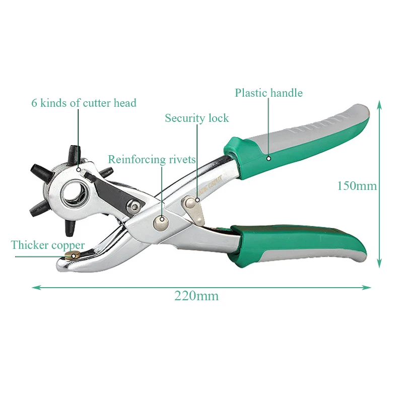 Портативные кожаные плоскогубцы-дырокол, пробивные буровые плоскогубцы для часов, кожаное ремесло, холст, DIY, бытовые ручные инструменты