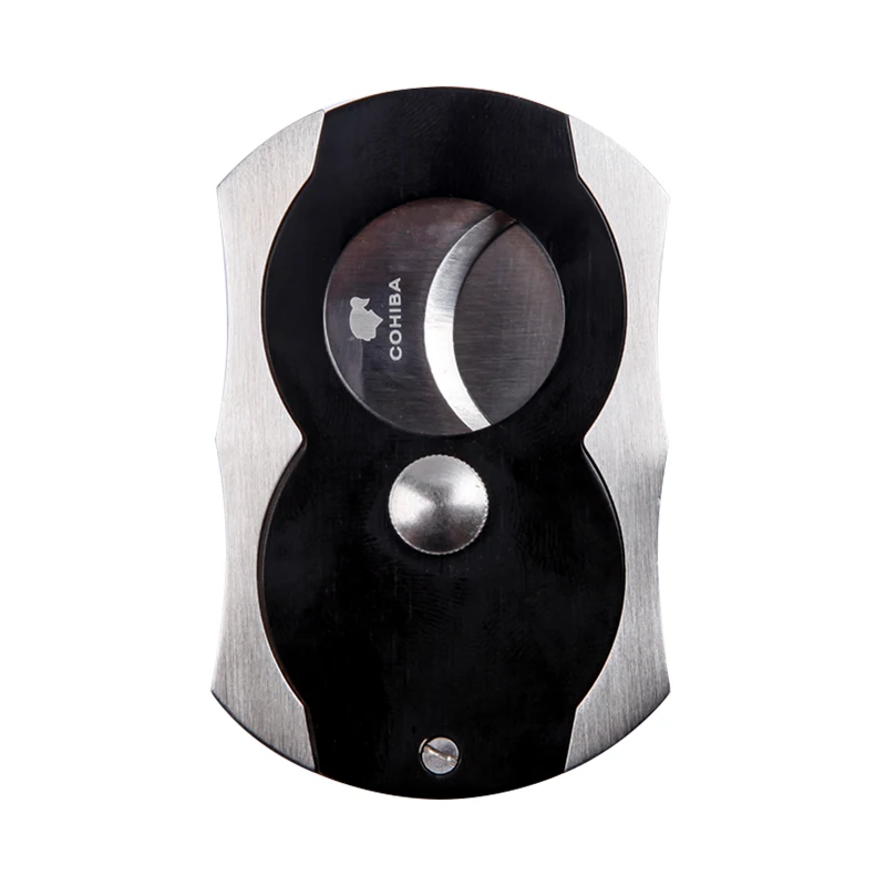 

New 1pcs Cut 62 Ring Gauge Cigar Cutter Stainless Steel Cigar scissors ,cigar accessories Cuba With Cigar Punch And Gift Box