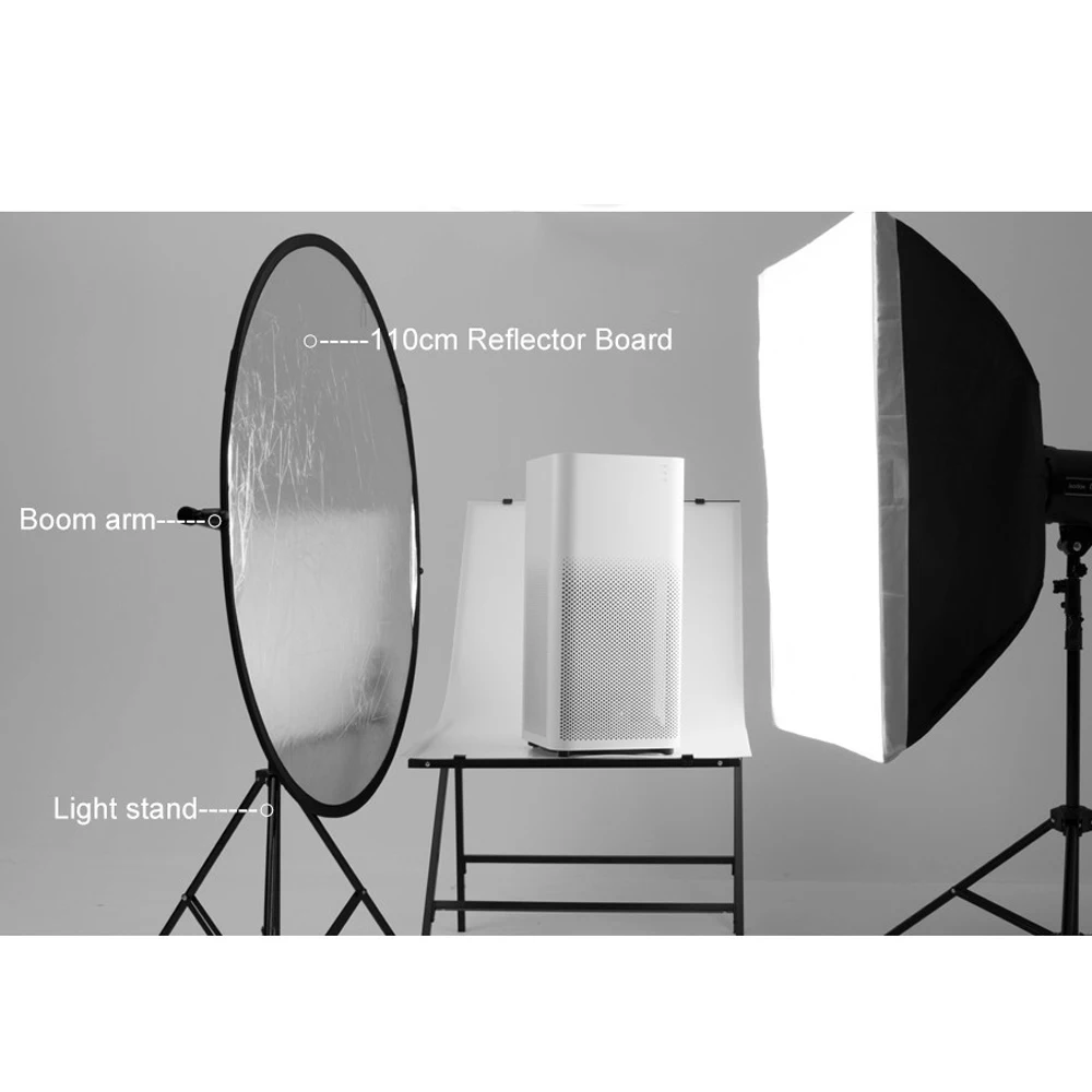 2в1 110 см золото и серебро портативный складной для фотографии отражатель доска светильник рассеиватель для студийной фотографии отражатель
