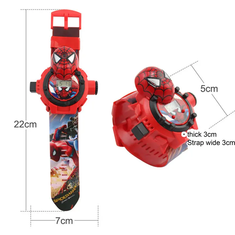 Человек-паук Ironman Капитан Америка электронные Проекционные студенческие Детские часы настольные детские часы