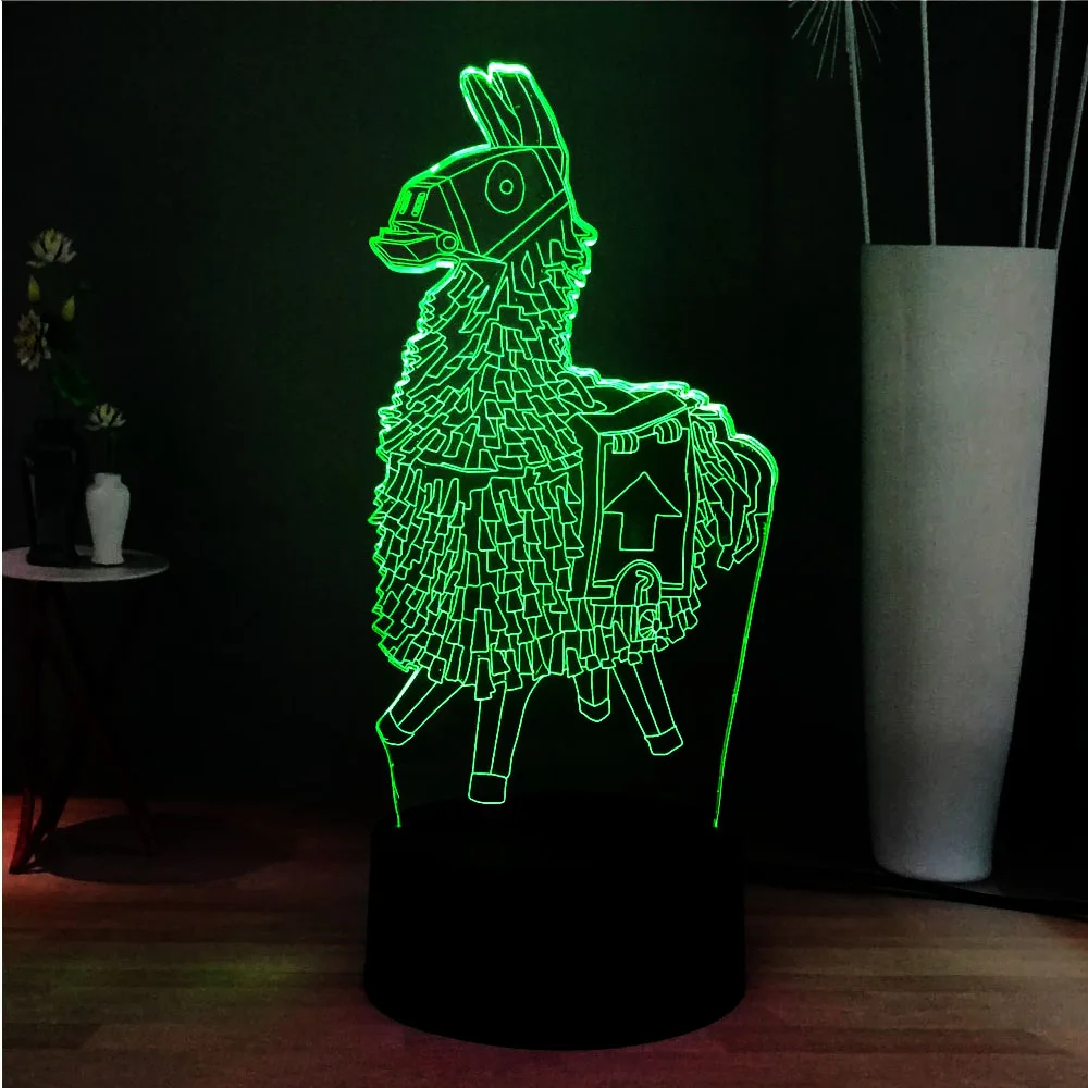 Иллюзия Милая 3D акриловая лампа Игра престолов Карусель лошадь USB сенсорный