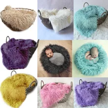 Модное одеяло из искусственного меха, 50*80 см, для новорожденных, для фотосессии, детское одеяло, s& Swaddling, для корзины, писк, реквизит FJ88