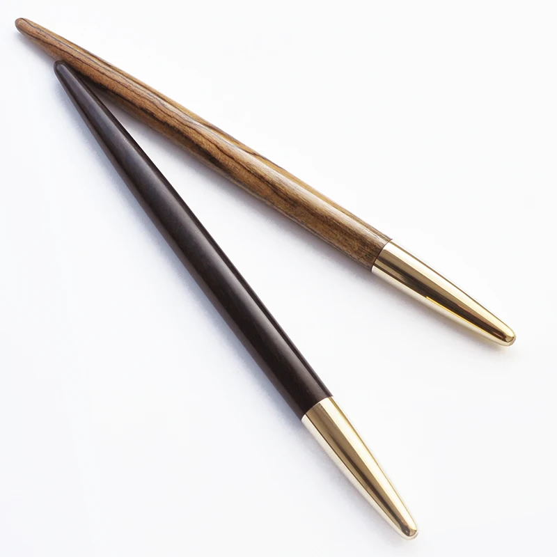 

1pc Luxury Wooden Metal Gel Pen 160mm Long 0.5mm Black Ink Neutral Pens High-end Creative Business Office Gift School Stationery