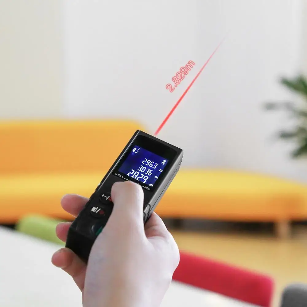 40M 60m 80m 100m Laser Rangefinder Digital Laser Distance Meter 2*AAA battery-powered laser range finder tape distance measurer