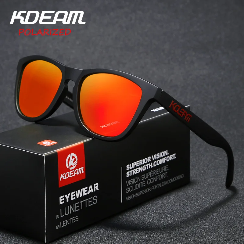 KDEAM Brand Design Classic Men's Polarized Square Sunglasses TR90 Frame High Quality Sun Glasses Men And Women Goggles XH174 |