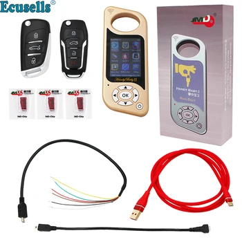 

Handy Baby 2 II Key Programmer Hand-held Car Key Copy Key Programmer for 4D/46/48 Chips 96bit 48 function English Spanish Gold