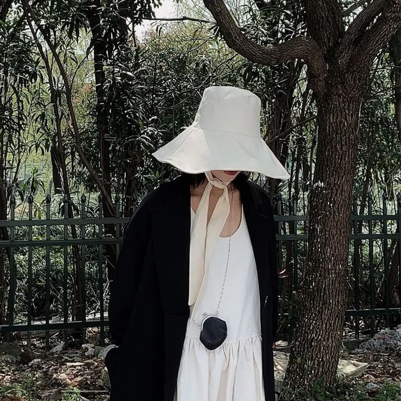 

Pure Eaves Fisherman's Cap Lady Spring and Summer Foldable Sun Cap Sunscreen Sunshade Cap Korean Version Hundred Hats