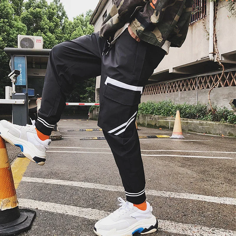 Men Cargo Pants Mens Casual Harem Joggers Baggy Harajuku Streetwear Hip Hop Fashion Swag Tactical Trousers
