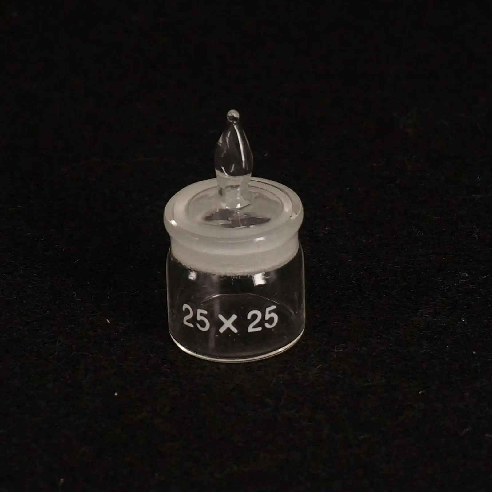 25x25 мм Диаметр x высота лабораторный стакан весовой стаканчик с притёртая стеклянная пробка