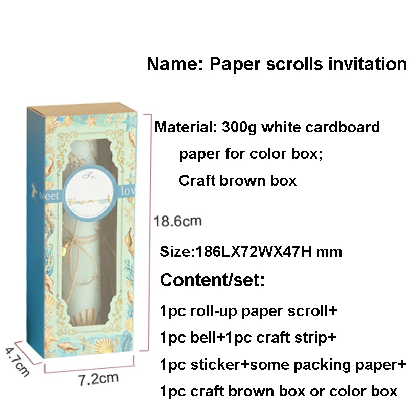 high quality new scrolls design invitation scrolls quality material wedding scroll design