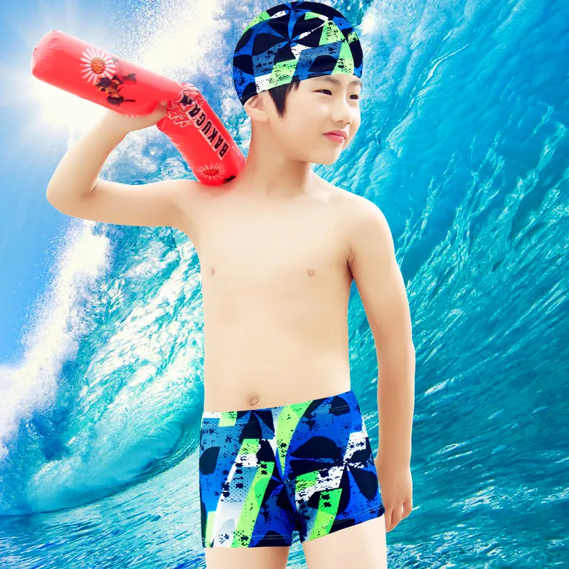 

Children's swimming trunks and boy's swimming trunks and cap set