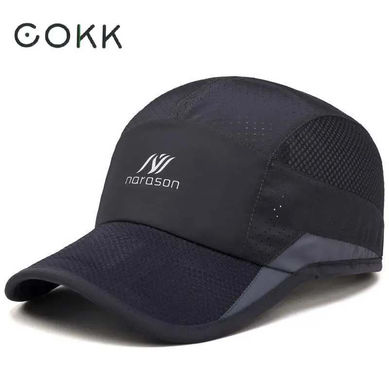 COKK Male Baseball Cap Summer Sunshade Breathable Waterproof Quick