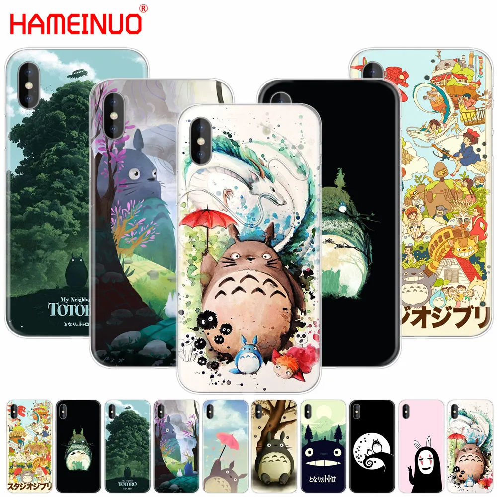 HAMEINUO чехол для сотового телефона в стиле аниме Мой сосед Тоторо iphone X 8 7 6 4 4s 5 5s SE 5c