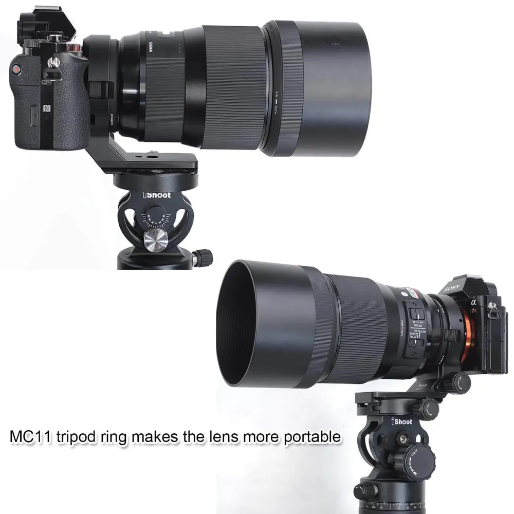 IShoot Объектив воротник поддержка для Sigma MC-11 крепление линза-конвертер адаптер штатив крепление кольцо Замена база Arca swiss RRS совместимый