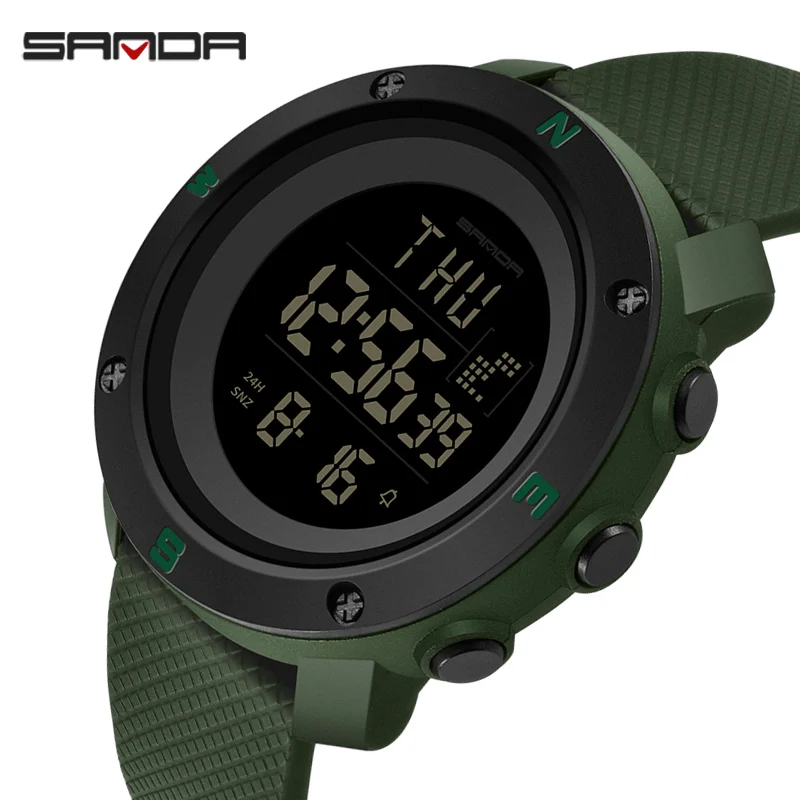 

SANDA Men Sport Watch Waterproof Outdoor Alarm Clock Countdown Date Week Digital Watches reloj deportivo hombre Dropshipping